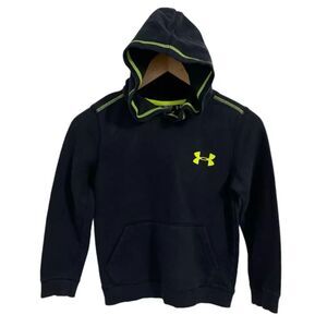 Under Armour Boy's Hoodie Size Youth XS Black & Yellow Sweat Shirt